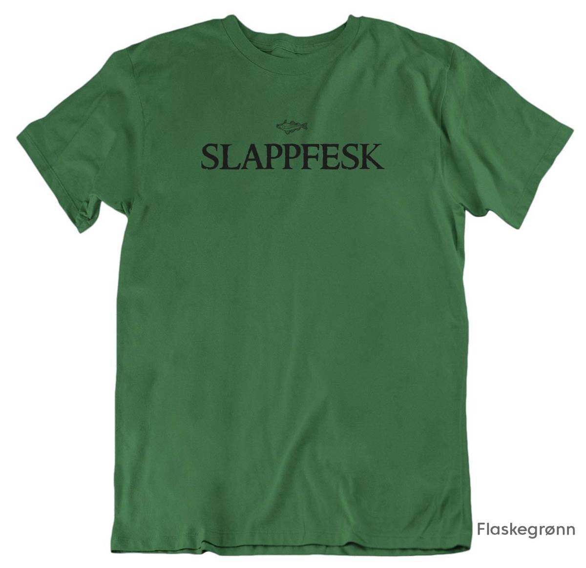 Slappfesk svart trykk T-skjorte